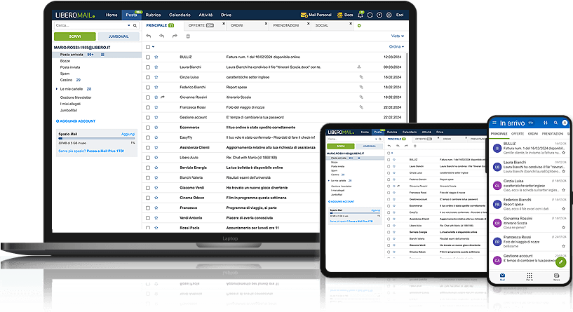 Libero Mail Plus Pi Spazio Per La Tua Posta Elettronica